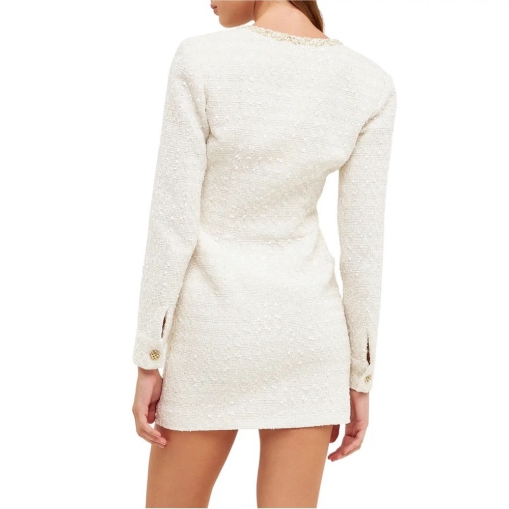 NWT Endless Rose Long Sleeve Dress in Pearl - Picture 3 of 8